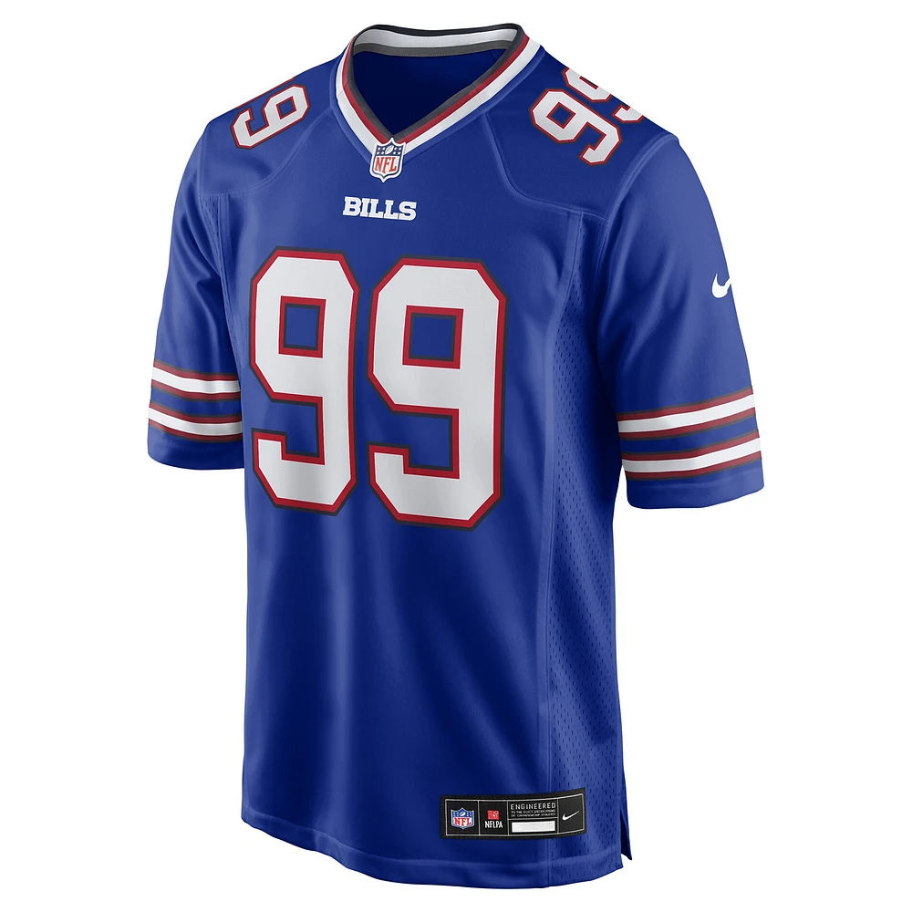 Men's Nike Larry Ogunjobi  Royal Buffalo Bills Team Game Jersey