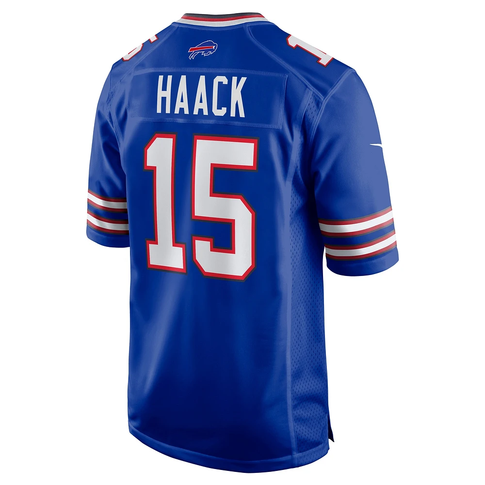 Men's Nike Matt Haack  Royal Buffalo Bills Game Jersey