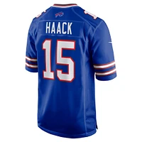 Maillot de match Nike Matt Haack Royal Buffalo Bills pour homme