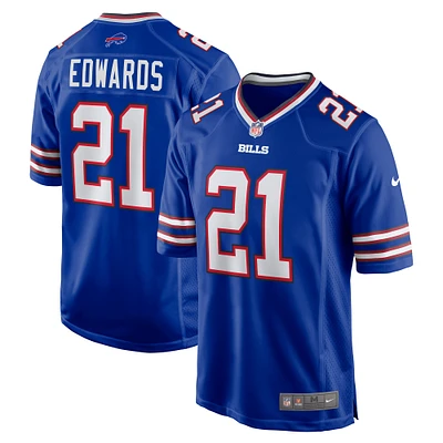 Maillot de match Nike Mike Edwards Royal Buffalo Bills pour homme