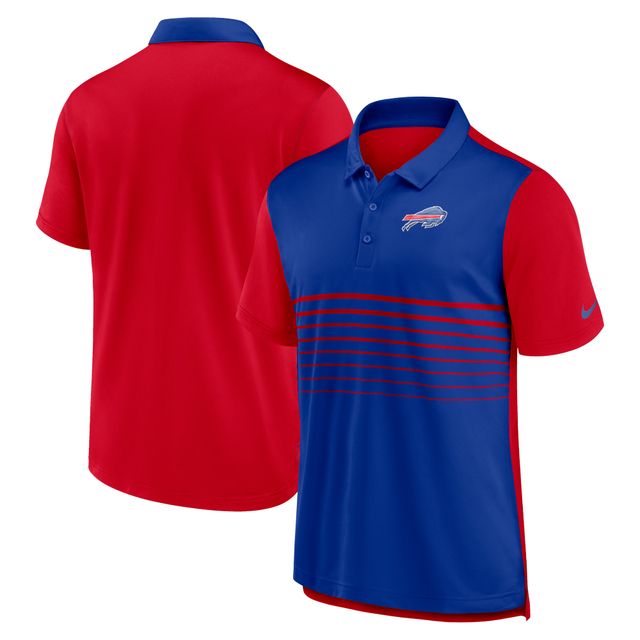 Polo de performance tendance Nike rouge/Royal Buffalo Bills pour homme