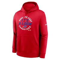 Sweat à capuche Nike Red Buffalo Bills 2023 AFC East Division Champions Locker Room Trophy Collection Club pour homme