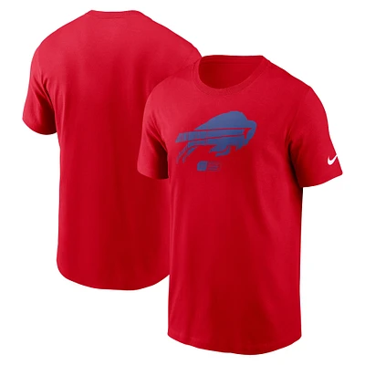 T-shirt Nike Red Buffalo Bills pour homme, coupe délavée, essentiel