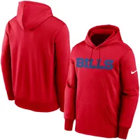 Buffalo Bills Nike Prime Logo Name Split Pullover Hoodie - Anthracite