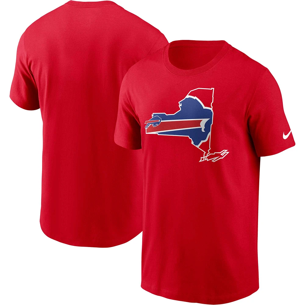 T-shirt essentiel local Buffalo Bills Nike rouge pour homme