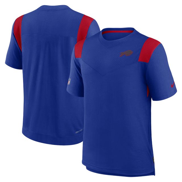 T-shirt de performance pour homme Buffalo Bills Player Nike, bleu royal/rouge