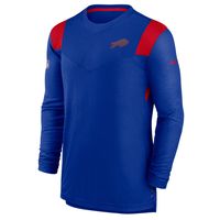 Men's Nike Royal/Red Buffalo Bills Sideline Performance Long Sleeve T-Shirt