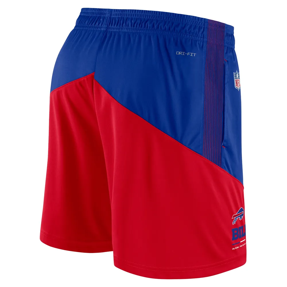 Men's Nike Royal/Red Buffalo Bills Sideline Primary Lockup Performance Shorts