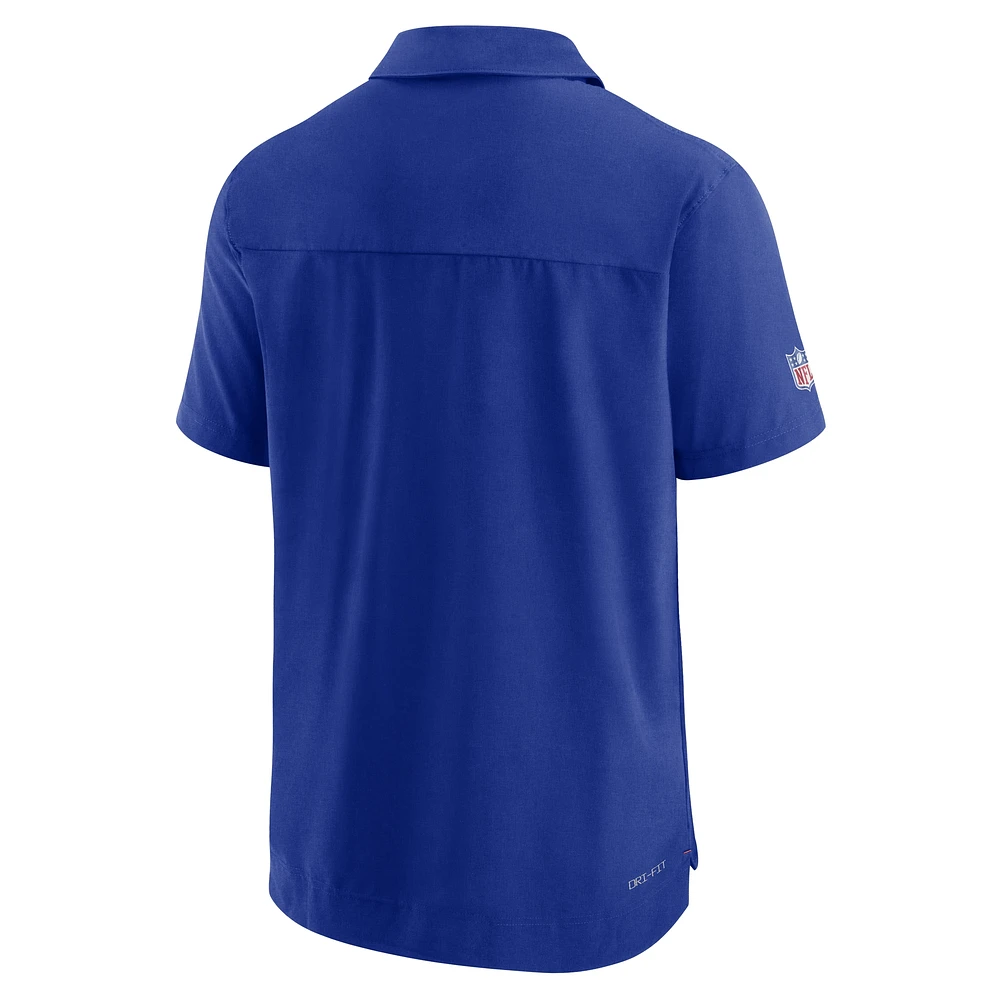 Men's Nike Royal Buffalo Bills 2022/23 Sideline Lockup Performance Polo