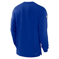 Men's Nike Royal Buffalo Bills 2023 Sideline Performance Long Sleeve T-Shirt