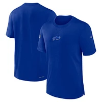 T-shirt Nike Royal Buffalo Bills 2023 Sideline Performance pour homme