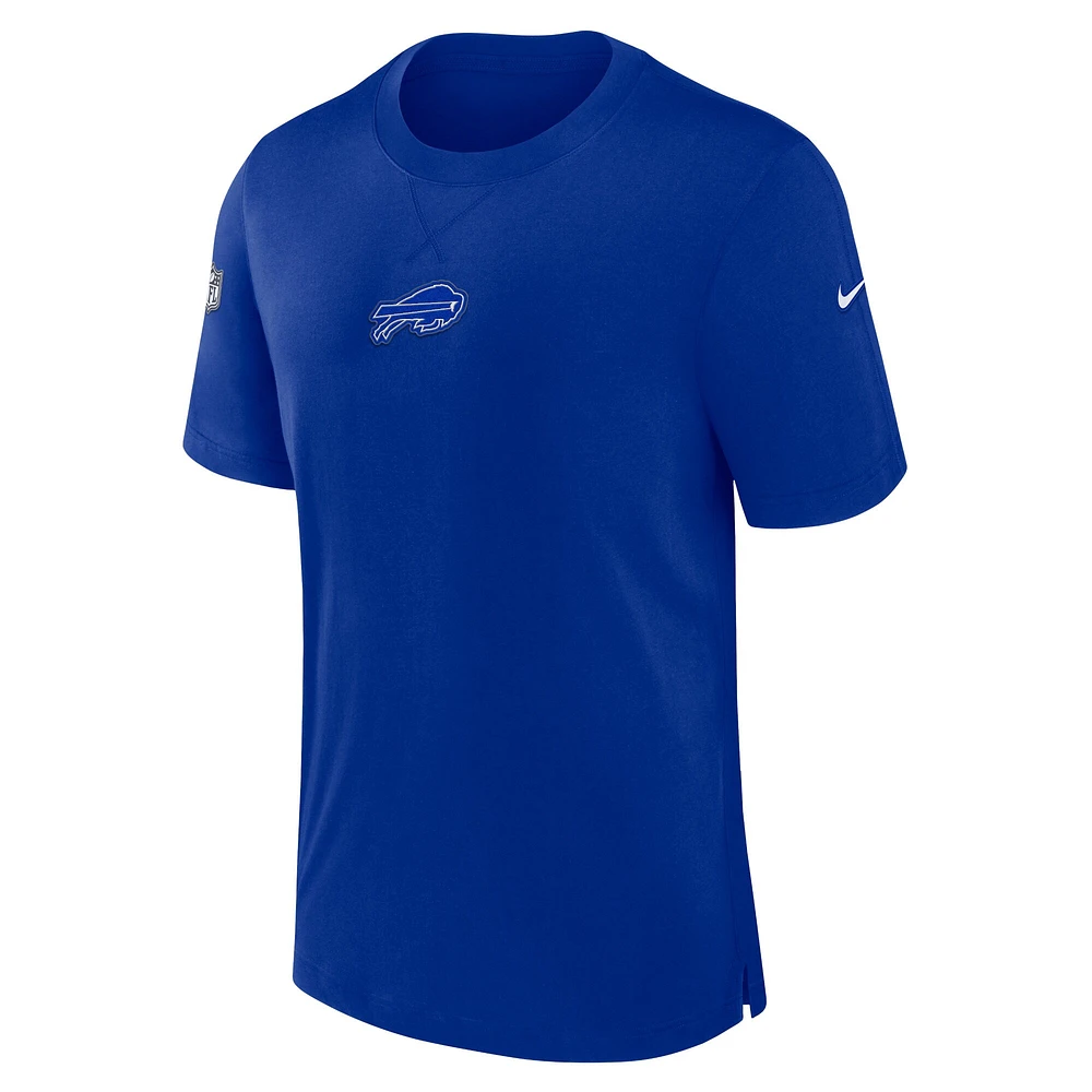 T-shirt Nike Royal Buffalo Bills 2023 Sideline Performance pour homme