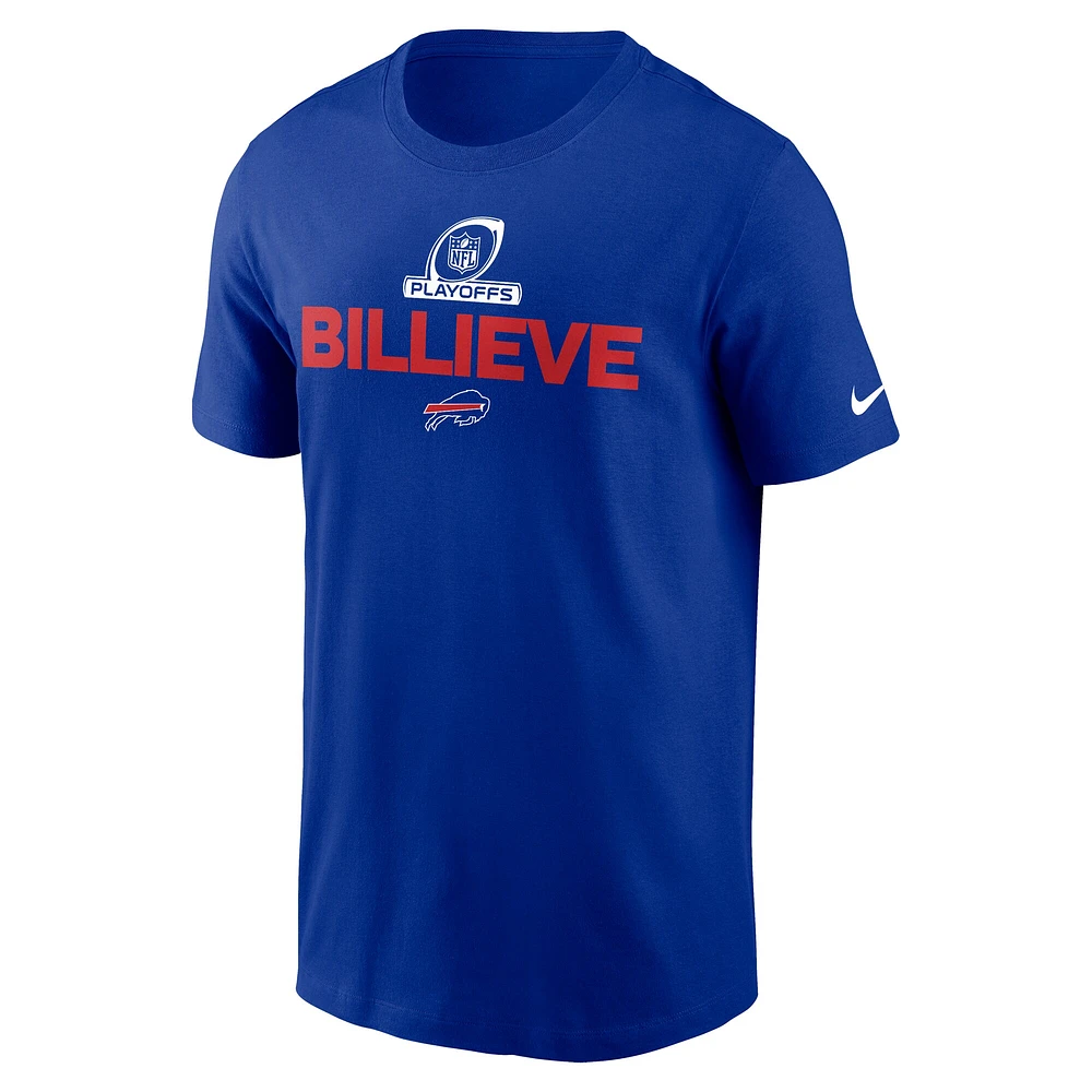 T-shirt Nike Royal Buffalo Bills pour homme - Playoffs NFL 2024