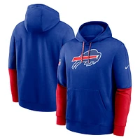 Sweat à capuche Nike Royal Buffalo Bills 2024 Sideline Club pour homme