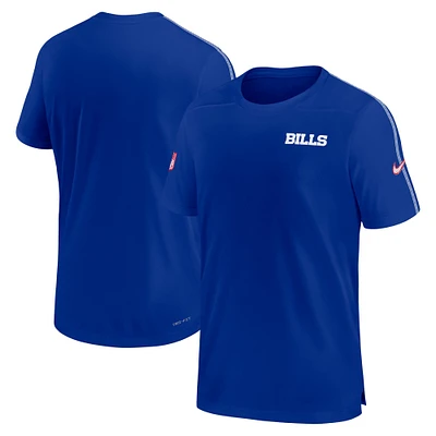 T-shirt Nike Royal Buffalo Bills 2024 Sideline Coach UV Performance pour homme