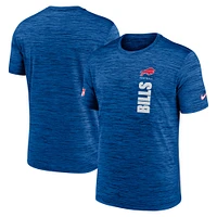 T-shirt Nike Royal Buffalo Bills 2024 Sideline Velocity Performance pour homme