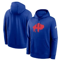 Sweat à capuche Nike Royal Buffalo Bills Big & Tall Club Logo pour homme