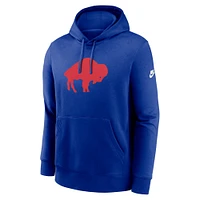 Men's Nike Royal Buffalo Bills Big & Tall Club Logo Pullover Hoodie