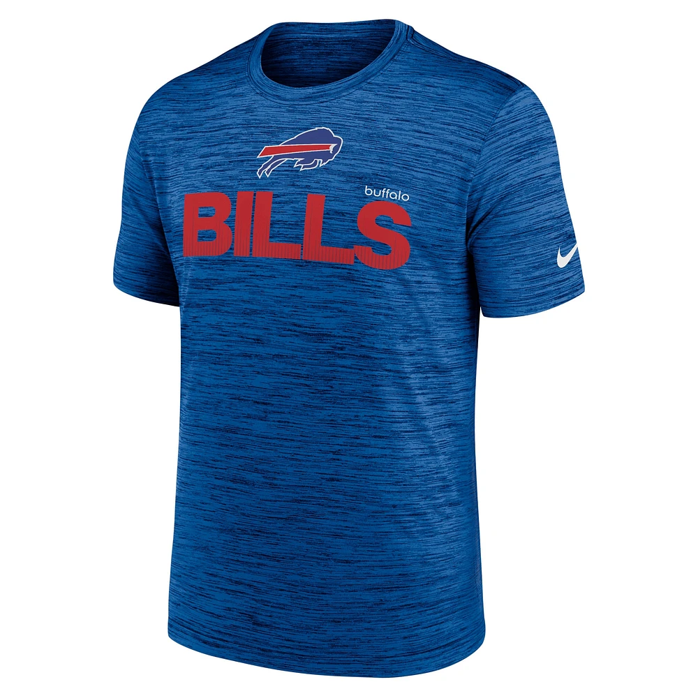 T-shirt de performance moderne Nike Royal Buffalo Bills Blitz Velocity pour homme