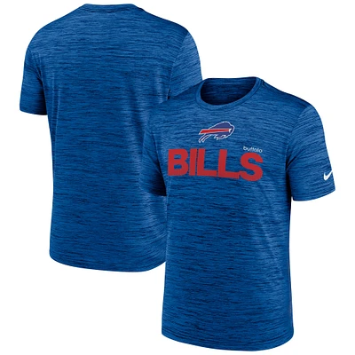 T-shirt de performance moderne Nike Royal Buffalo Bills Blitz Velocity pour homme