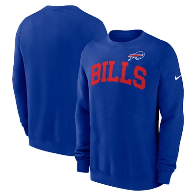 Sweat-shirt Nike Royal Buffalo Bills Club pour homme