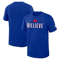 Men's Nike Royal Buffalo Bills Direct Handoff Rewind Slub Performance T-Shirt