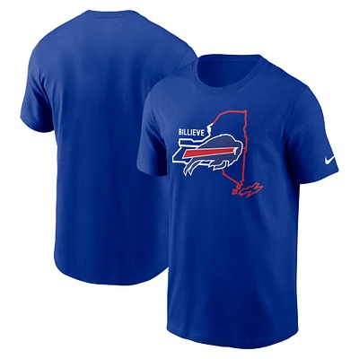 T-shirt Nike Royal Buffalo Bills Essential Local Phrase pour homme