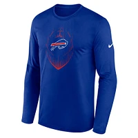 Men's Nike Royal Buffalo Bills Icon Legend Performance Long Sleeve T-Shirt
