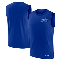 Men's Nike Royal Buffalo Bills Large Logo Performance Muscle Tank Top