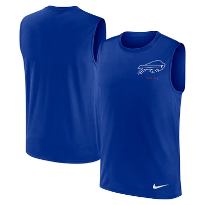 Débardeur musclé à grand logo Nike Royal Buffalo Bills pour homme