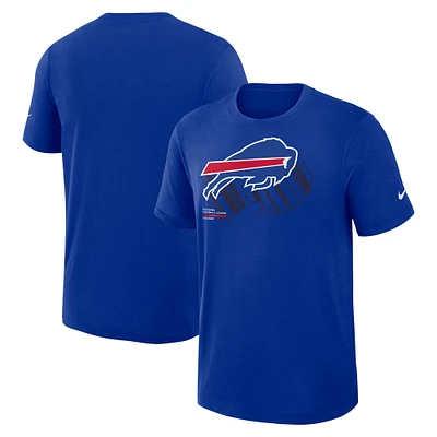 T-shirt Nike Royal Buffalo Bills Left End Run Performance pour homme