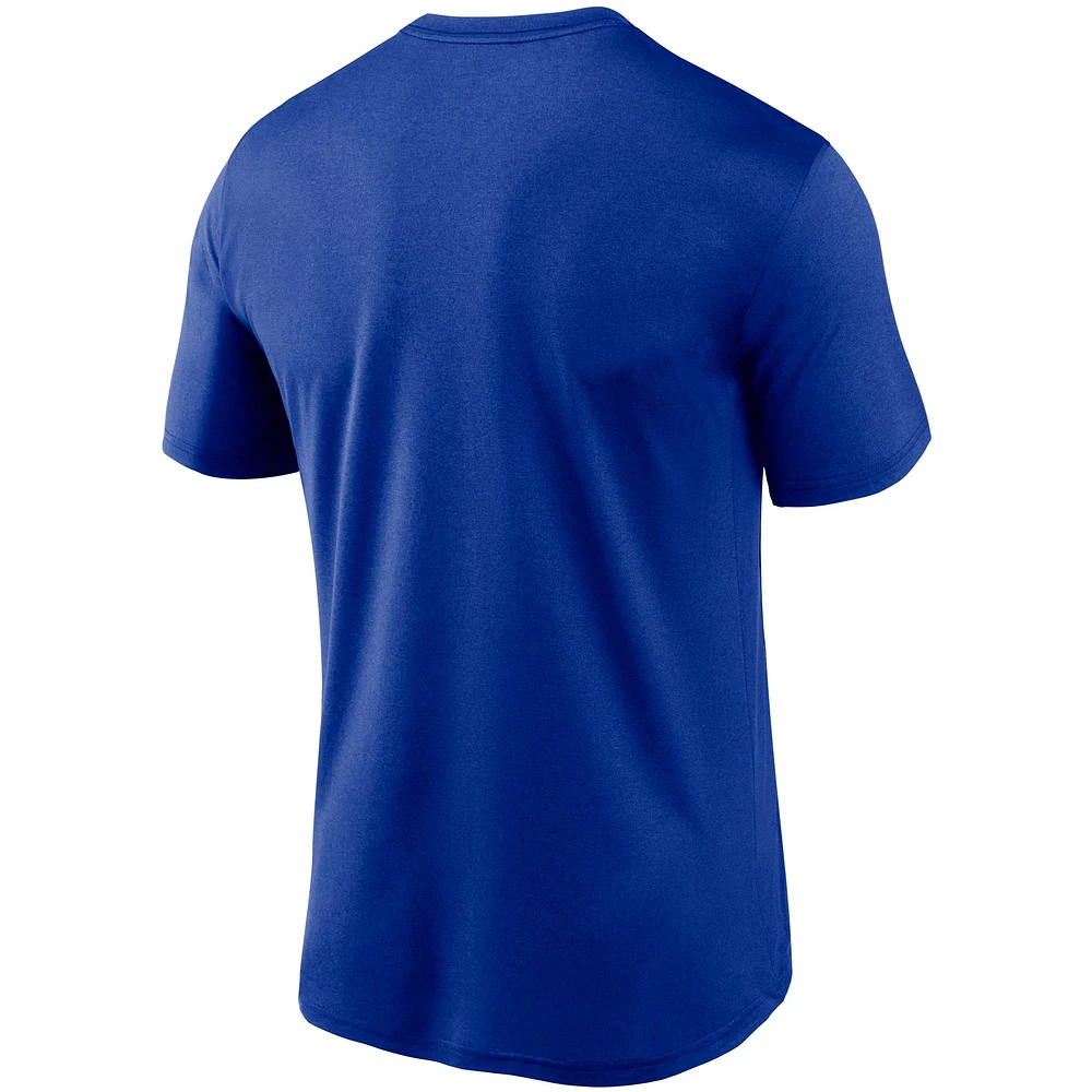 T-shirt de performance Nike Royal Buffalo Bills Logo Essential Legend pour homme