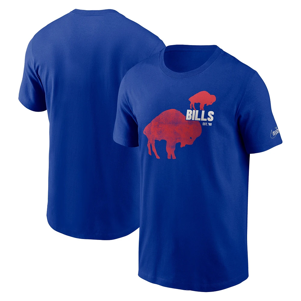 Men's Nike  Royal Buffalo Bills Logo Essential T-Shirt