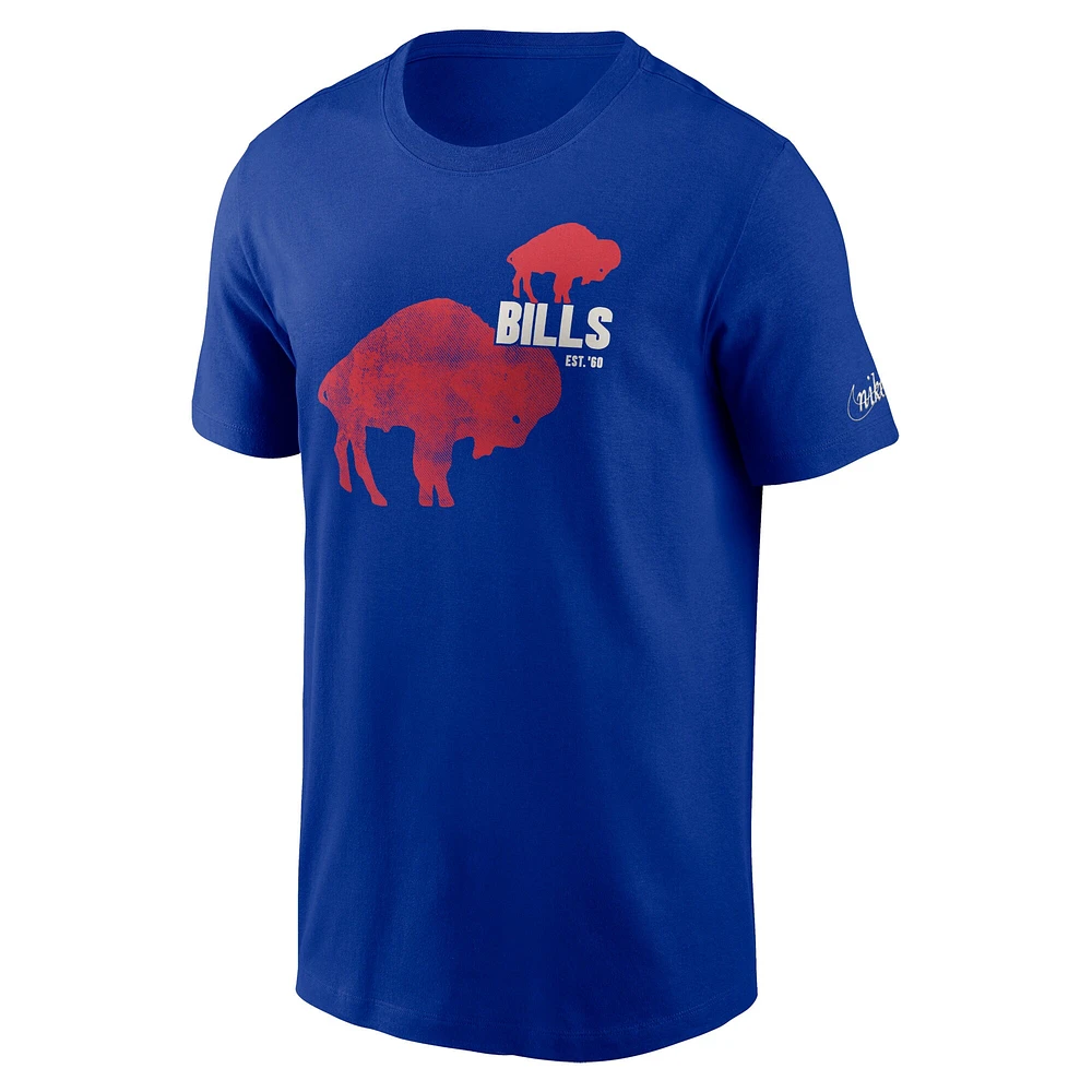 Men's Nike  Royal Buffalo Bills Logo Essential T-Shirt