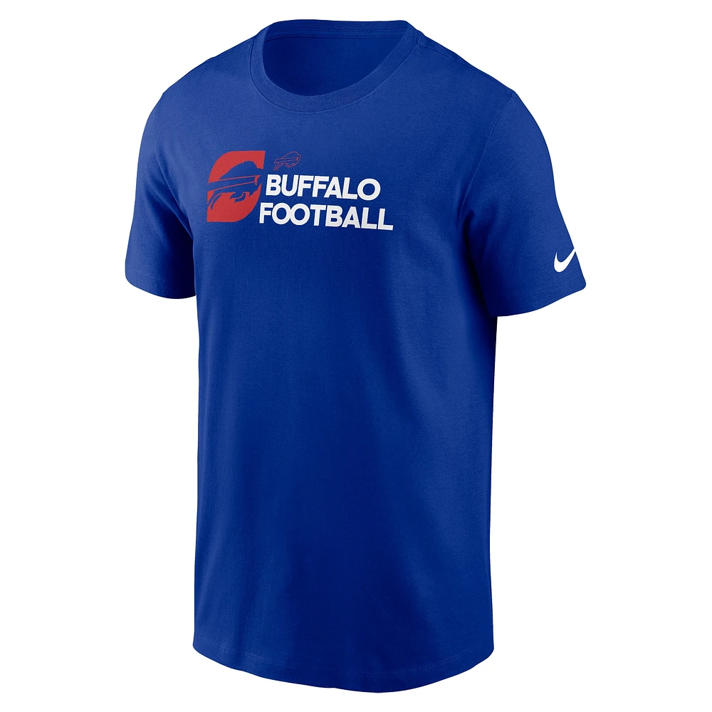 T-shirt Nike Royal Buffalo Bills pour homme