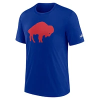 Men's Nike Royal Buffalo Bills Rewind Logo Tri-Blend T-Shirt