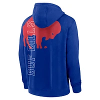 Sweat à capuche Nike Royal Buffalo Bills Rewind Statement pour homme