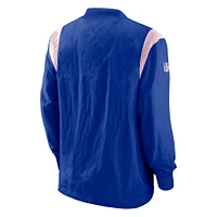 Nike Royal Buffalo Bills Sideline Athletic Stack Veste coupe-vent à encolure en V pour homme