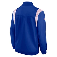 Men's Nike Royal Buffalo Bills Sideline Coaches Bomber Full-Zip Jacket