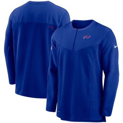 Men's Nike Royal Buffalo Bills Sideline Half-Zip UV Performance Jacket