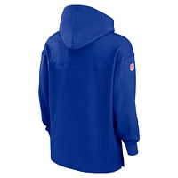 Sweat à capuche Nike Royal Buffalo Bills Sideline pour homme