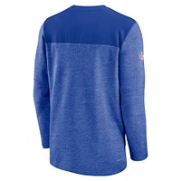 Men's Nike Royal Buffalo Bills Sideline Lockup Performance Quarter-Zip Top