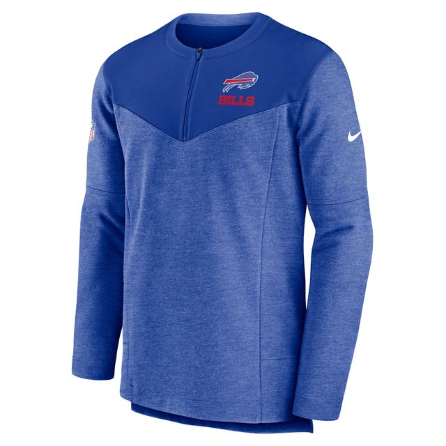 Nike Royal Buffalo Bills Sideline Lockup Performance pour homme - Haut à quart de zip