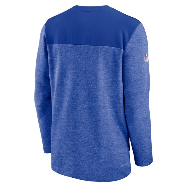 Nike Royal Buffalo Bills Sideline Lockup Performance pour homme - Haut à quart de zip