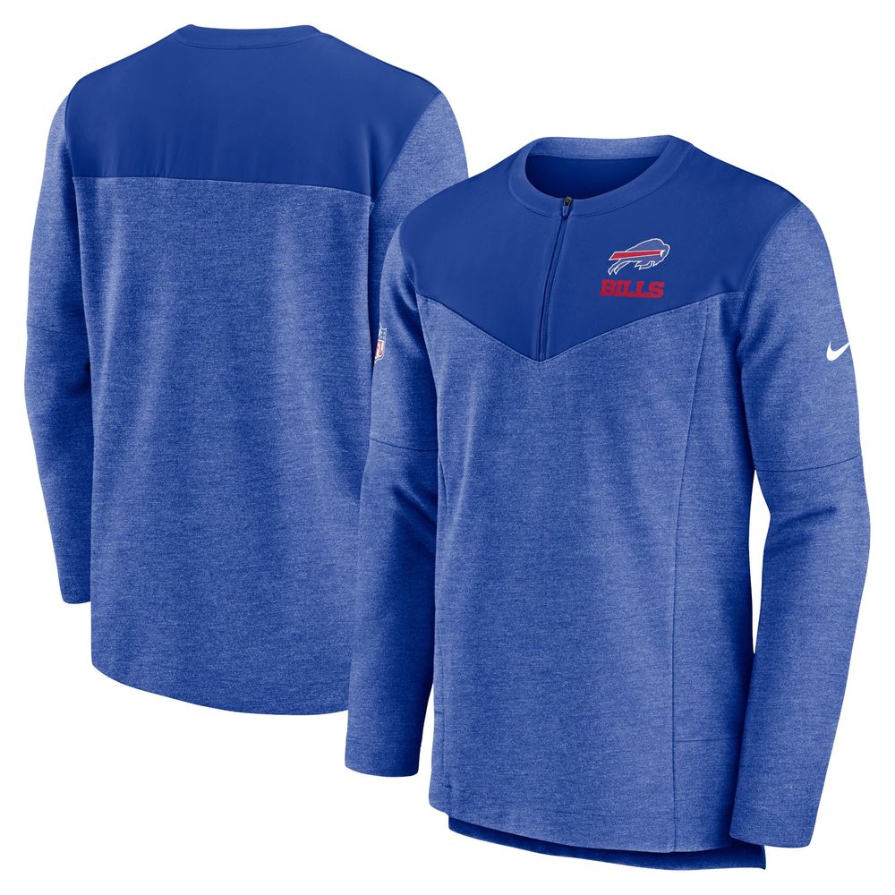 Men's Nike Royal Buffalo Bills Sideline Lockup Performance - Quarter-Zip Top