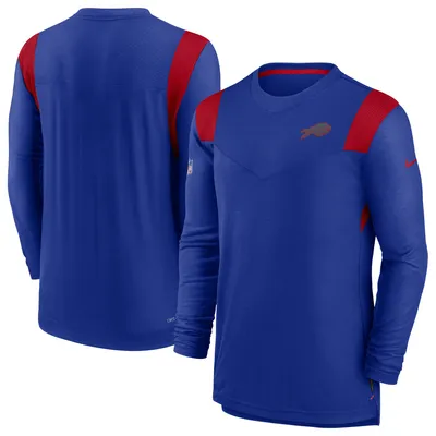 Buffalo Bills Nike Sideline Tonal Logo Performance Player Long Sleeve T-Shirt - Royal