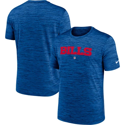 T-shirt Nike Royal Buffalo Bills Velocity Performance pour homme