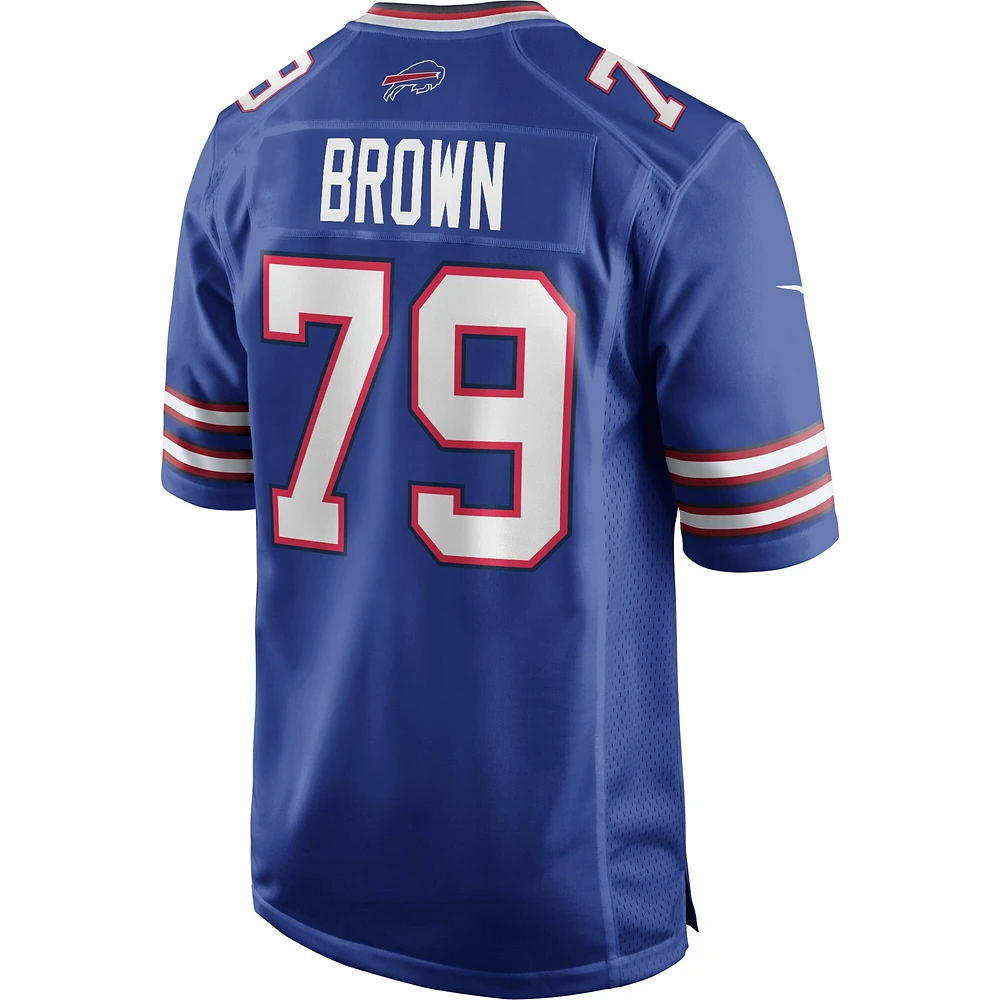 Men's Nike Ruben Brown Royal Buffalo Bills Game Retired Player Jersey