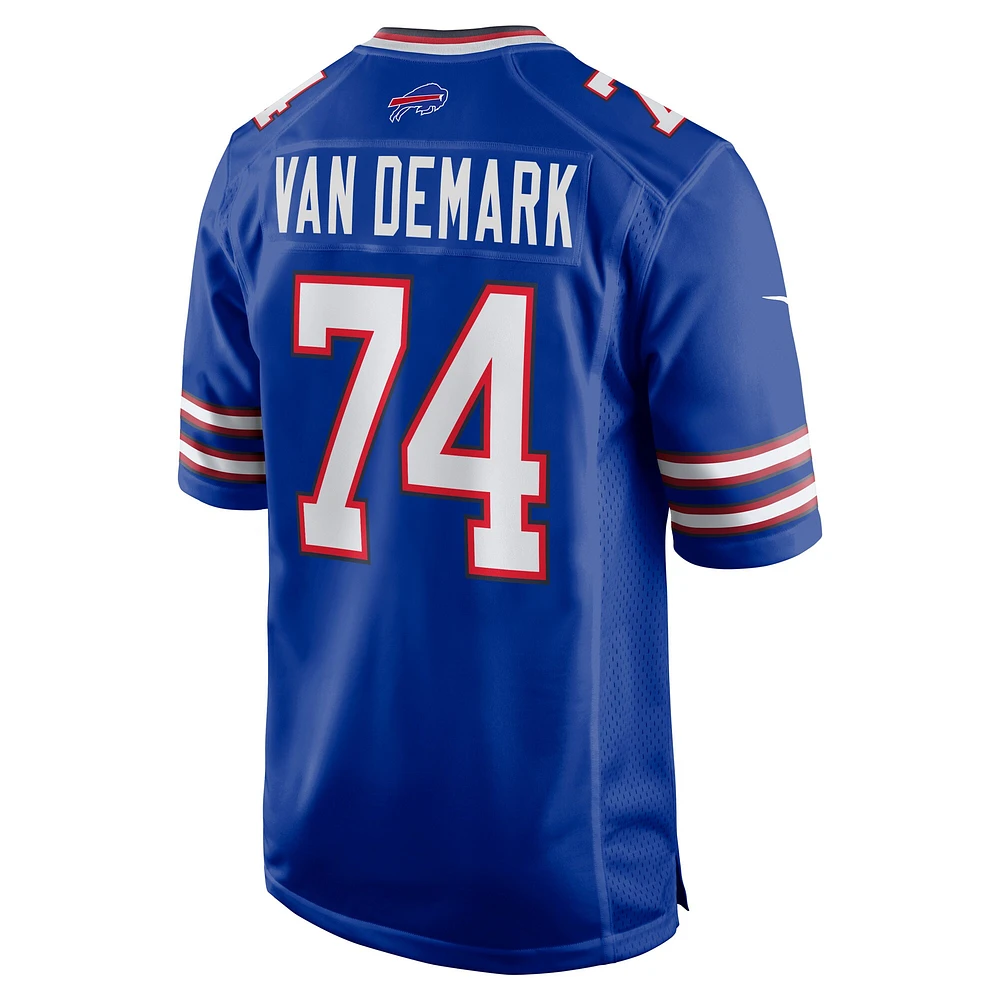 Maillot de joueur match Nike Ryan Van Demark Royal Buffalo Bills pour homme