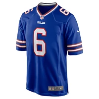 Men's Nike Shane Buechele  Royal Buffalo Bills Team Game Jersey